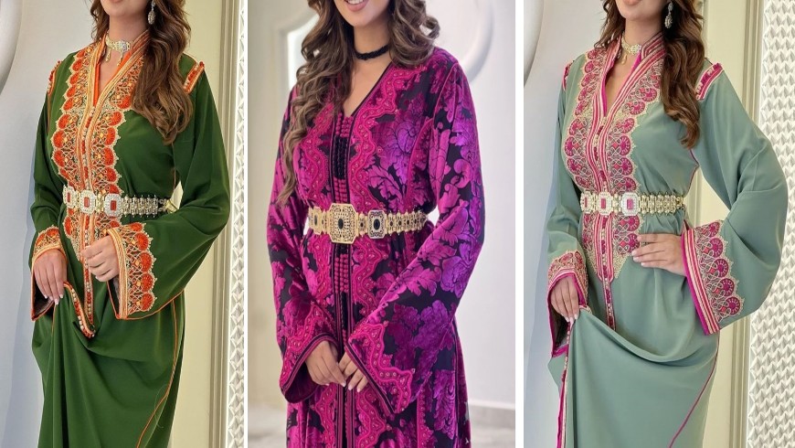 إطلالات تجسد عراقة الماضي وحداثة المستقبل في تصاميم القفطان المغربي