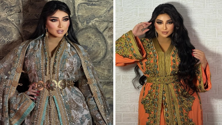 أروع إطلالات دنيا بطمة بالقفطان المغربي تكشف عن ذوق فني وأناقة تقليدية متجددة