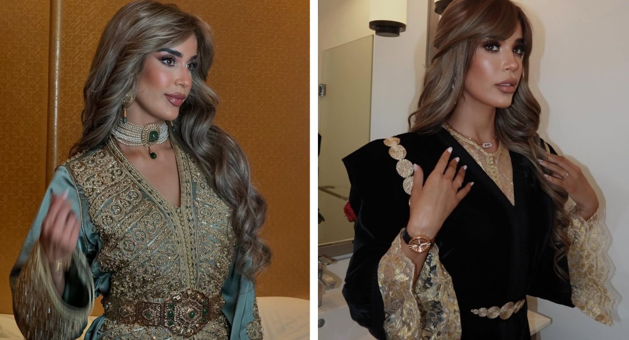 أروع إطلالات كريمة غيث بالقفطان رحلة ساحرة في عالم الأناقة المغربية