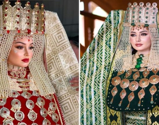 العروس المغربية باللبسة الفاسية رمز الأصالة التقليدية والجمال المغربي