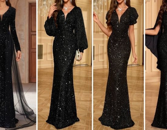 فساتين السهرة باللون الأسود الأناقة والفخامة في كل مناسبة