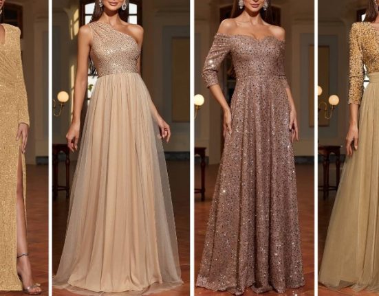 فساتين السهرة اللامعة أناقة تخطف الأنظار في كل مناسبة