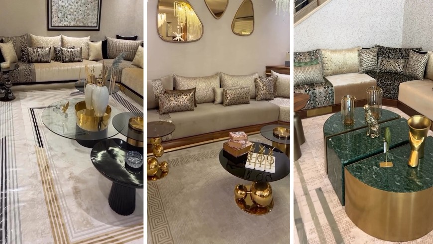 الصالون المغربي الفخم جوهرة الأصالة التي تجمع بين الفخامة والتراث