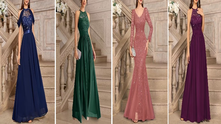 تصاميم راقية من فساتين السهرة تعكس الأناقة والفخامة في كل مناسبة