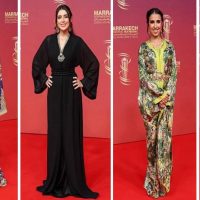 إطلالات متنوعة للفنانات المغربيات على السجاد الأحمر بمهرجان مراكش الدولي للفيلم